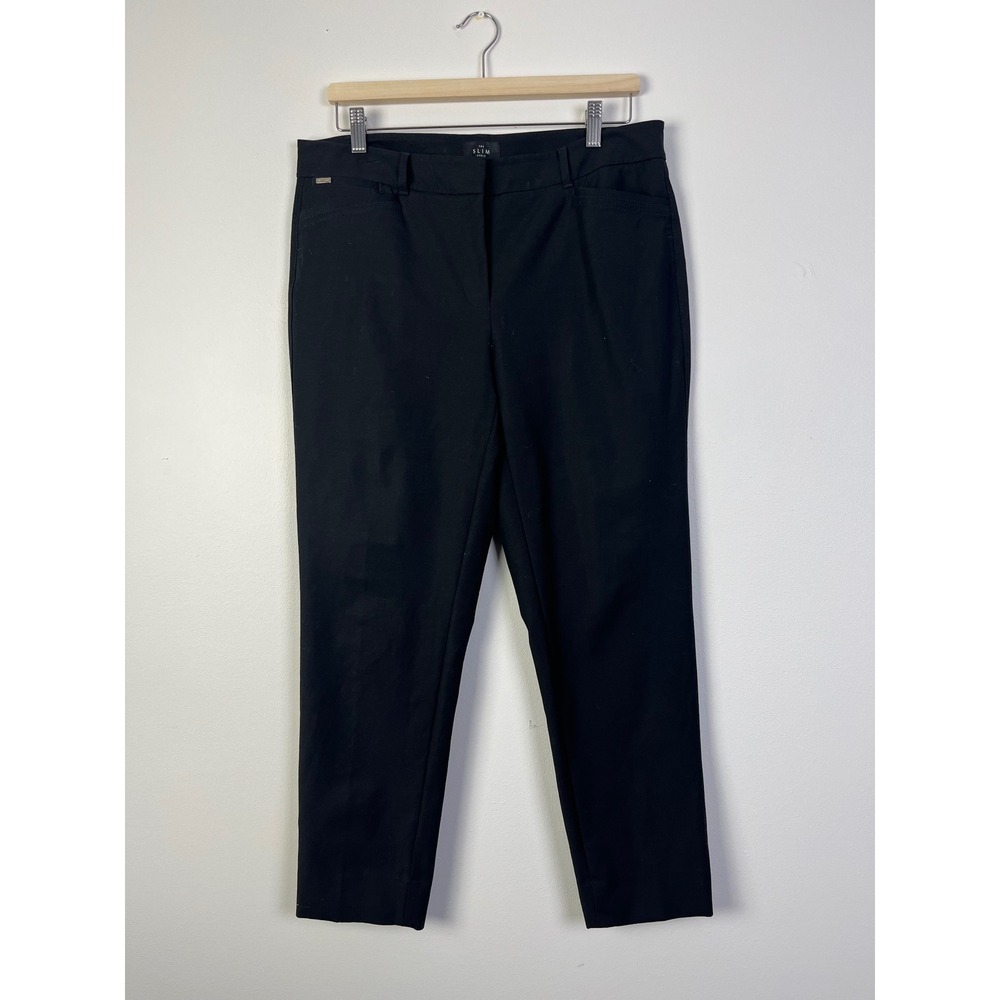 White House Black Market Officecore Minimalist Ankle Pants The Slim Black 10